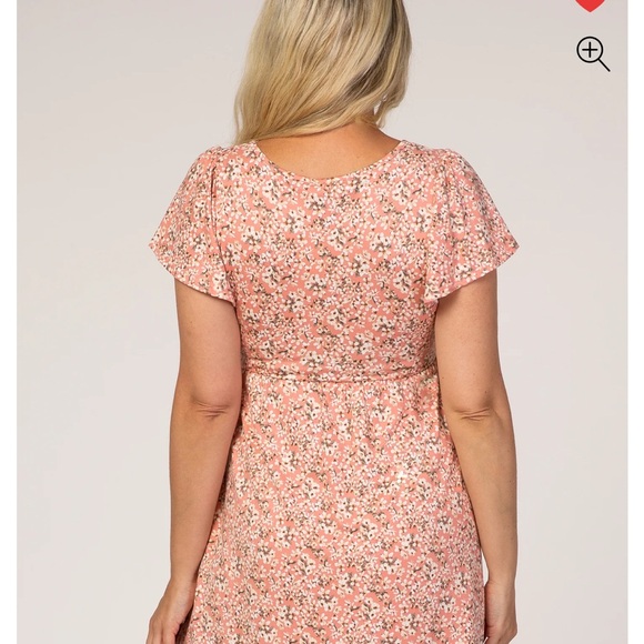 Pinkblush Floral Pink Midi Dress - Picture 3 of 5